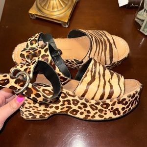 Dolce Vita Animal Print Wedges